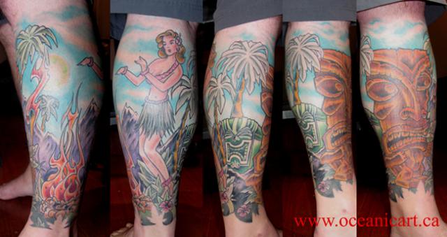 Tiki Central Forums - Topic: New Tiki Leg Sleeve Tattoo