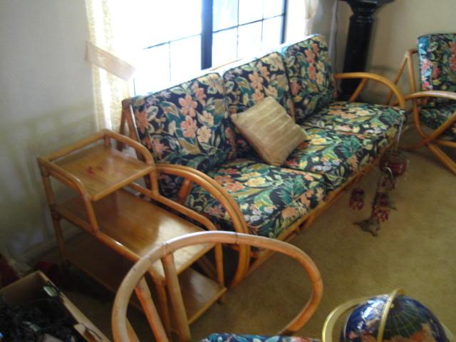 vintage rattan furniture find in so cal -- tiki central