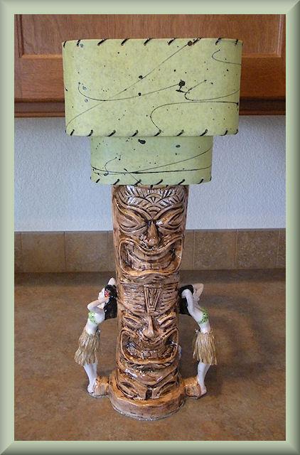 Tiki Treasures And Polynesian Pinups U Is Up I Really Love The Way This Lamp Turned Out Tiki And Pin Up Girl Or With Removable Skirts Hula Vintage Look Fiberglass Shade