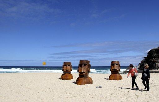 They dug up an Easter Island