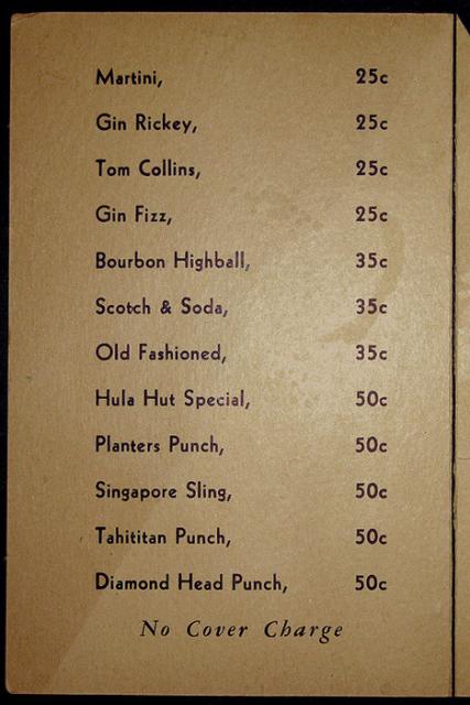 Hula Hut Menu Prices