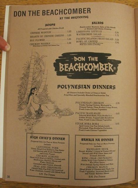 don the beachcomber menu