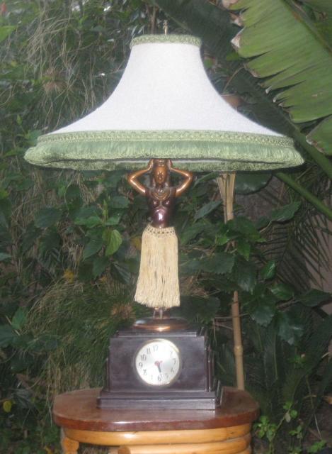 Hula Girl Motion Lamps Tiki Central The Lamp With Clock Has A Bakelite Base And Much More Rare I Know Someone Had Posted On Tc About Year Ago That They Found One Can T Remember Who It Was