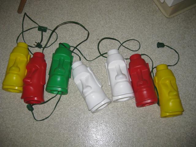 Tiki God Party String Lights MOAI SOLD -- Tiki Central