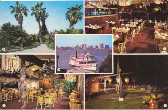 The Reef Long Beach Ca Restaurant Tiki Central Mailer With Some Great Photos Of The Reef In Long Beach It Is A Double Oversized Postcard That Also Features Ports O Call Restaurant San Pedro