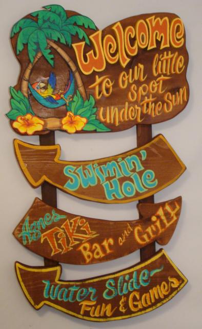 Tiki Bar Signs Central A Custom Tiki Bar Sign Would Be The Perfect Father S Day Gift